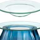 Patelai Replacement Oil Warmer Dish Round Glass Dish Wax Melt Candle Warmer Bowl Plate Lid Tray for Aroma Therapy Lamp Electric Lamps Oil and Tart(1 Piece,4.5 Inches)