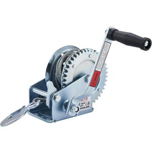 OPENROAD 1600lbs Hand Winch Boat Winch, Hand Crank Winch with 10m (32ft) Cable Manual Winches, Two-Way Adjustable Boat Trailer Winch, Corrosion Resistant Towing Winches (1600lbs)