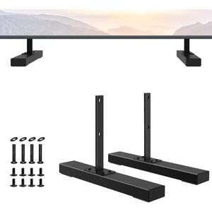 Metal Table Top TV Legs for Samsung, Only for Samsung QN75Q60RAFXZA 2019 Model TV Stand Legs BN96-49091A for Samsung TV Feet No Wall Drilling Easy Installation (Only for Model We Listed)
