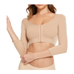 Arm Shaper for Women Post Surgery Arm Lipo Compression Sleeves Front Closure Shapewear Bra Posture Corrector. 2XL