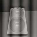 Glooglitter 2 Pack Fixture Replacement Globe Shade 8 Inch Diameter E26 Base 15/8 Inch Fitter Round Glass Globe Lampshade Cover for Pendant Wall Sconce Chandelier Vanity Light (Clear)