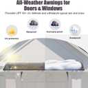 Door Awnings Exterior, 40x60 Inch UV/Rain/Snow Proof Awning for Outside