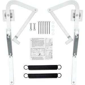 55-2 Attic Ladder Hinge Arms with Springs,Compatible with Werner Mk5, WU2210, W2208, W2210, Suitable for Werner Attic Ladders Manufactured After 2010, Heavy Duty Thick Galvanized Material