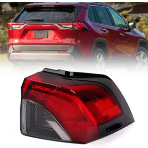 Huray Right Outer Tail Light for Toyota RAV4 2019-2024 Passenger Side Taillight Rear Lamp Assembly Replacement for TO2805148 815500R090