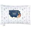 Toddler Pillow with Pillowcase - 13x18 My Little Dreamy Kids Travel Bed Pillows for Sleeping, Organic Cotton Small Pillowcase, Soft & Breathable, Machine Washable, Toddlers 2-5 years old (KeaFriends)