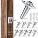 10 Pcs Anchor Wire Vise with Screws Grape Trellis Anchor Vise for Tightening 12-13 Gauge Wire to Build Trellises, Vineyards, Fences and Arbors