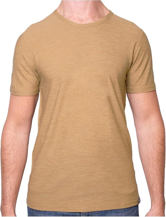 MERIWOOL Men’s Merino Wool Short Sleeve T Shirt Lightweight Base Layer, S