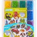 Perler 17605 Assorted Fuse Beads Kit with Storage Tray and Pattern Book for Arts and Crafts, Multicolor, 4001pcs