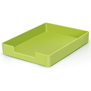Letter-Size Tray, Desk Drawer Organizer, A4 Plastic Paper Tray for Office, School, Home Storage, and Storage Containers for Gift Wrap, and Crafts (Green)