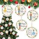 Weysat 40 Pieces Christmas Nutcracker Decoration Set Nutcracker Ornaments for Tree Mini Girls Princess Ballet Mouse King Soldier Figures for Xmas Tree Outdoor Party