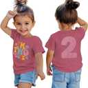 KEKEMI Birthday Shirt for Toddler Girl IM Two Cute Birthday Girl T-Shirt 2T B-Day Party Outfit Short Sleeve Tee Tops Clothes