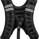 Weighted Vest, Rucking Vest with Pocket & Reflective Strips for Running, Walking, Workout, Fitness, Weight Loss and Strength Training (3kg)
