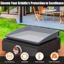 Silicone Griddle Mat Cover for Blackstone - 17 Inch True All-Encompassing Coverage Heavy Duty Food Grade Grill Buddy Mat, All Season Cooking Surface Protective Cover