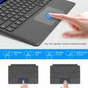 for Microsoft Surface Pro 11/10/9/8/X Keyboard, Bluetooth Wireless Magnetic Keyboard with Palm Rejection Touchpad, Rechargeable Battery, 7-Color Backlit, Pen Holder for Surface Pro 13inch