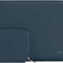 MOSISO Laptop Case 13 inch, 13 inch Laptop Sleeve Bag Compatible with MacBook Air 13 M4 M3 M2 M1 2025-2018 / Pro 13 M2 M1 2025-2016, Neoprene Computer Sleeve Bag with Small Case, Haze Blue
