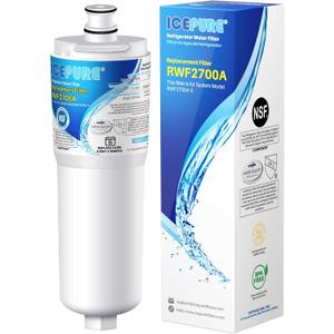 ICEPURE CS-52 Refrigerator Water Filter, Compatible with Bosch 640565, Whirlpool WHKF-R-PLUS, EVOLFLTR10, Cuno CS-52, CS-51, CS-450, CS-451, CS-452, CS-512, 5553629, 5586605, W1085590, 1 PACK