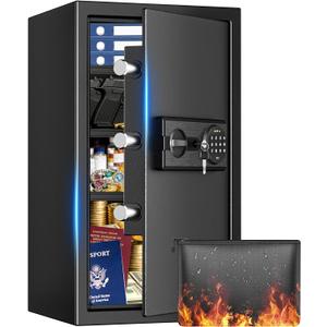 6.1 Cu Ft Large Home Safe Water and Fireproof with Digital Keypad & Key