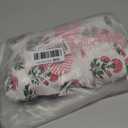 Shinylin 28 x 9 in Pink Marigold Floral Mahjong Bag for Tiles and Racks Canvas Marigold Tote Bag with Mat Holder Pink Floral Accessories Organizer Portable Mahjong Case Drawstring Protective Sleeve, 27.56 x 9.06 inches