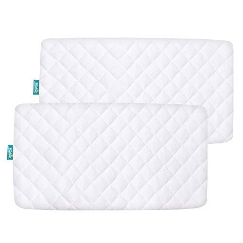 Waterproof Bassinet Mattress Pad Cover Compatible with Graco My View 4 in 1 Bassinet,, Ultra Soft Surface, Breathable and Easy Care