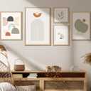 Minimalist 16x20 Frames with Mat for 11x14 Set of 3, Natural Solid Oak Wood 16x20 Frame, Lightweight for Wall Mounting(3 Pack, Oak)