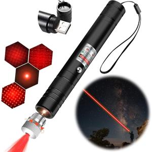 Cowjag Laser Pointer, Long Range Red Laser Pointer,Laser Pointer High Power Pen, Red Pointer Rechargeable for Hiking, Cat Laser Toy USB Charge(Red Light)