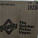 Bounty Quick-Size Paper Towels, White, 12 Family Triple = 40 Regular Rolls
