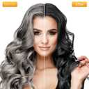KAISASA Black Hair Dye Shampoo 3 in 1, Hair Color Shampoo for Women and Men, Hair Dye to Cover Gray Hair, Herbal Ingredient Shampoos for Grey Hair Coverage 500ml (Black)