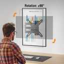 ELIVED Full Motion TV Wall Mount, 14-42" TV Monitor, VESA 200x200, 44 Lbs