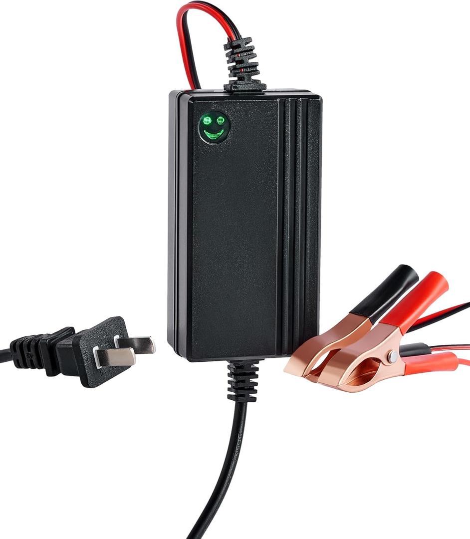 Orion Motor Tech 12V Battery Charger, Multipurpose Charger Power Bank for Charging Boats Motorcycles ATVs Riding Mowers, Car Battery Charger with Quick Charging & Power Indicator, 1PC