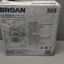 Broan-NuTone 505 Exhaust Fan, White Vertical Discharge Ceiling Ventilation Fan, 8.5 Sones, 200 CFM, 8"