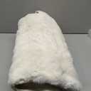 LiveGo Thick Rabbit Plush Recliner Slipcover 23 Inches Chair Covers Lazy Boy Recliner Chair Cover Quilted Cover for Recliner Chairs and Furniture (Cream White)