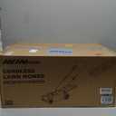 14" Cordless Lawn Mower Compatible with Milwaukee M18 Battery, 2-in-1 Brushless Electric Lawn Mower for Small Yards, Push Mowers with 5-Position Height Adjustment, Red (Tool Only)