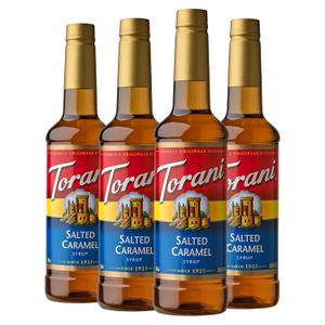 Torani Syrup, Salted Caramel, 25.4 Ounces (Pack of 4) (EXP 02/23/26)