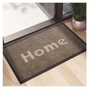 Indoor Outdoor Doormat, Non-Slip Front Door Rug Washable, Low Profile Entry Rug, Heavy Duty Welcome Mat, Dirt Trapper for Entryway, Brown, 24x36 Inches