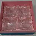 GLASSIQUE CADEAU Vintage Art Deco 1920s Lowball Cocktail Glasses | Set of 4 | 9 oz Crystal Old Fashioned Glassware for Drinking Classic Bar Drinks | Heavy Base Short Rocks Tumblers for Women