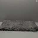 LOCHAS Luxury Bathroom Rug Shaggy Bath Mat 24 x 60 Inch, Washable Non Slip Bath Rugs for Bathroom Shower, Soft Plush Chenille Absorbent Carpets Mats, Gray