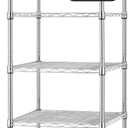 Finnhomy Heavy Duty 8 Tier Wire Shelving with Wheels 18x18x78.7-inches 8 Shelves Metal Storage Rack Thicken Steel Tube, Pantry Shelves for Storage, Adjustable Shelving Unit, NSF Certified, Chrome