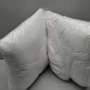 EDOW Throw Pillow Inserts, Set of 2 Lightweight Down Alternative Polyester Pillow, Couch Cushion, Sham Stuffer, Machine Washable. (White, 18x18)