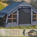 6-8 Person Inflatable Tent for Camping with Skylight, Blow up Tent Easy Setup Air Tent House, Waterproof
