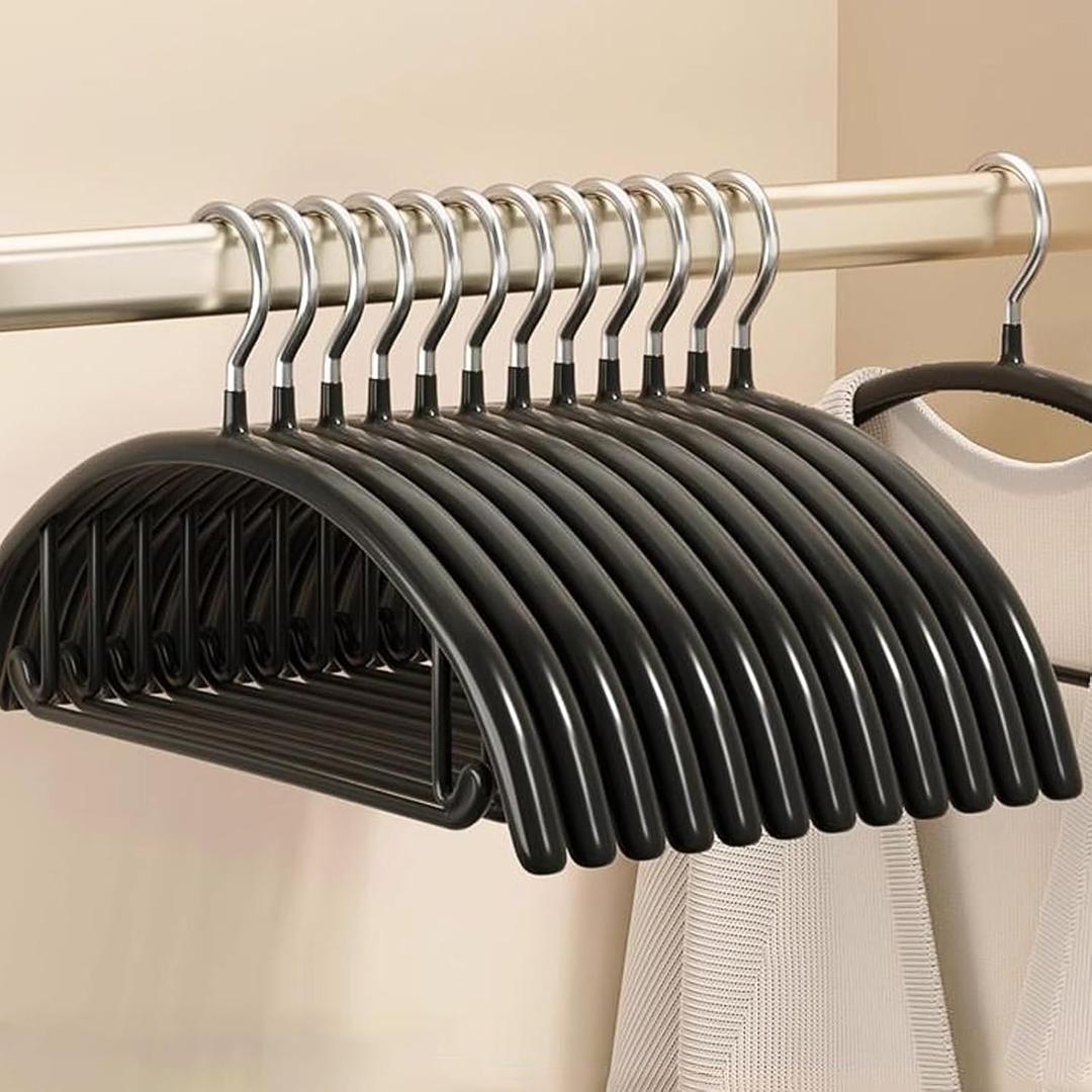 SLMT Sweater Hangers No Shoulder Bump Metal Coat Hangers Non Slip Clothes Hangers for Closet (20 Pack)