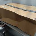 Quickie Debris Dustpan with Handle, Jumbo Debris Pan, 13.78 x 13.78 x 33.47 inches