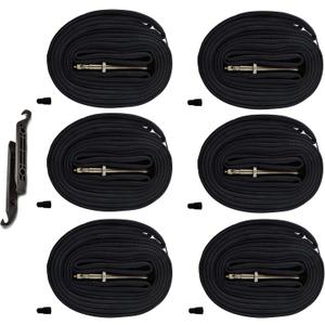 AR-PRO Bicycle Tubes Race 28 700x20-25C 700x32-47C Bike Tube, 700C Inner Tube with Presta Valve Super Value Bundle (Pack of 6 Tubes & 2 tire Lever)
