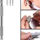 Watch Band Strap Link Pins Remover Repair Tool,24 in 1 Kit with 6 Extra Tips Replacement,20PCS Cotter Pin,Spring Bar Tool Set,1PCS Head Hammer