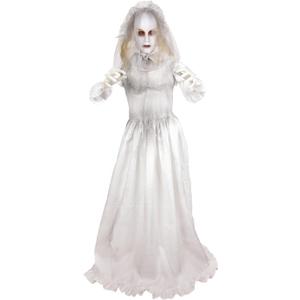 Haunted Hill Farm 5.5-Ft. Double Face Bride Halloween Animatronic