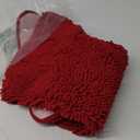 Bathroom Rugs 47x20, Extra Soft Absorbent Chenille Bath Rugs, Rubber Backing Quick Dry, Machine Washable Bath Mats for Bathroom Floor, Tub and Shower, Home Decor Accessories, Red