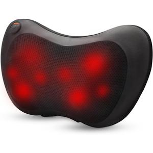 Back Massager with Heat Massagers for Neck and Back -Shiatsu Kneading Massage Pillow for Back, Shoulder, Leg Pain Relief -Gifts for Men Women Mom Dad, Stress Relax at Home Office and Car