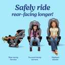 Graco Extend2Fit 3-in-1 Convertible Car Seat, 3 Modes – Rear Facing, Forward Facing Baby Car Seat and Highback Booster Seat, Adjustable Extension Panel for Extra Legroom, Cullen, Manufacturing Date: 2026-02-05
