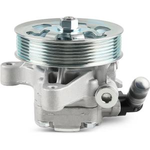 Power Steering Pump with Pulley Compatible with Honda CR-V 2.4L 2002 2005 to 2011, Acura RSX 2.0L 2002 to 2006, Acura TSX 2.4L 2006 to 2008, Honda Accord 2006 to 2007, Replacement for 21-5419