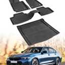 XPE Floor Mats Cargo Liner for BMW 3 Series 330i M340i Sedan 2019-2025 2026/for BMW 330e 2021-2025 2026 All-Weather Protector Heavy Duty Mat for 3 Series 2020 2022 2023 2024 Car Accessories