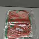 VitalCozy Christmas Papel Picado Banner, 6 Strings 32.8 yd Mexican Fiesta Navidad Decorations, Plastic Mexican Fiesta Party Garland for Holiday Indoor Outdoor Home Decor(Red Green)